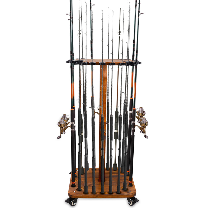 Load image into Gallery viewer, Hikeen Fishing Rod Holders for Garage,Floor Stand