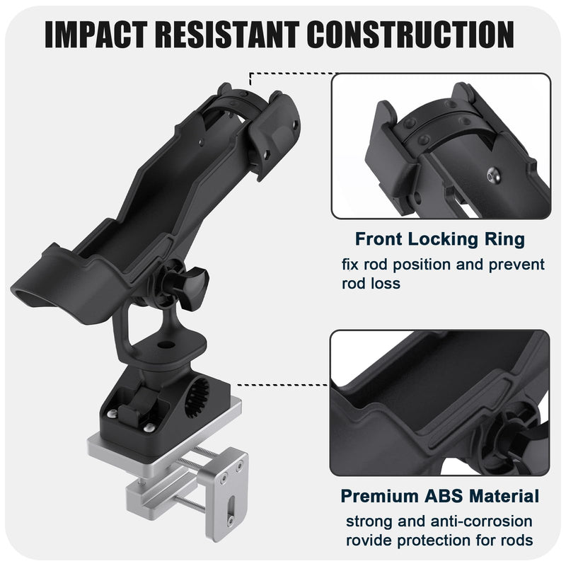 Chargez l'image dans la visionneuse de la galerie, Fishing Rod Holders for Boat, Rail Mount