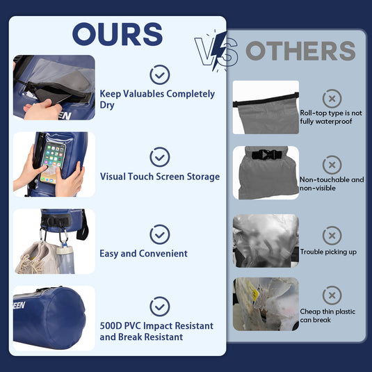 Hikeen IPX68 Waterproof Dry Bag