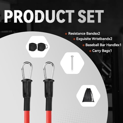 Load image into Gallery viewer, Hikeen 50 LBS Baseball Pitching Resistance Bands