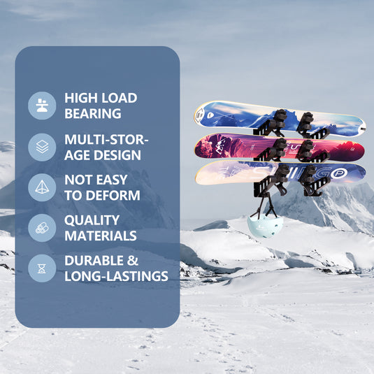 Hikeen Ski Wall Mount Rack