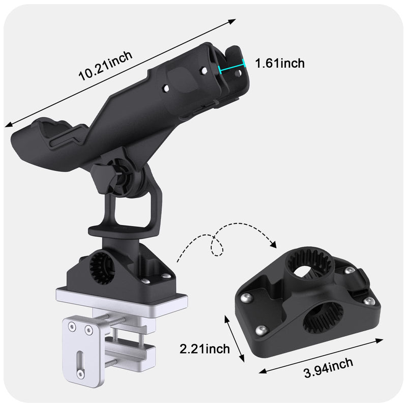 Chargez l'image dans la visionneuse de la galerie, Fishing Rod Holders for Boat, Rail Mount