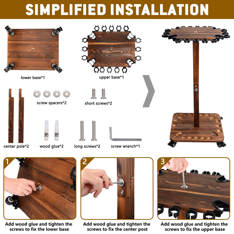 Load image into Gallery viewer, Hikeen Fishing Rod Holders for Garage,Floor Stand