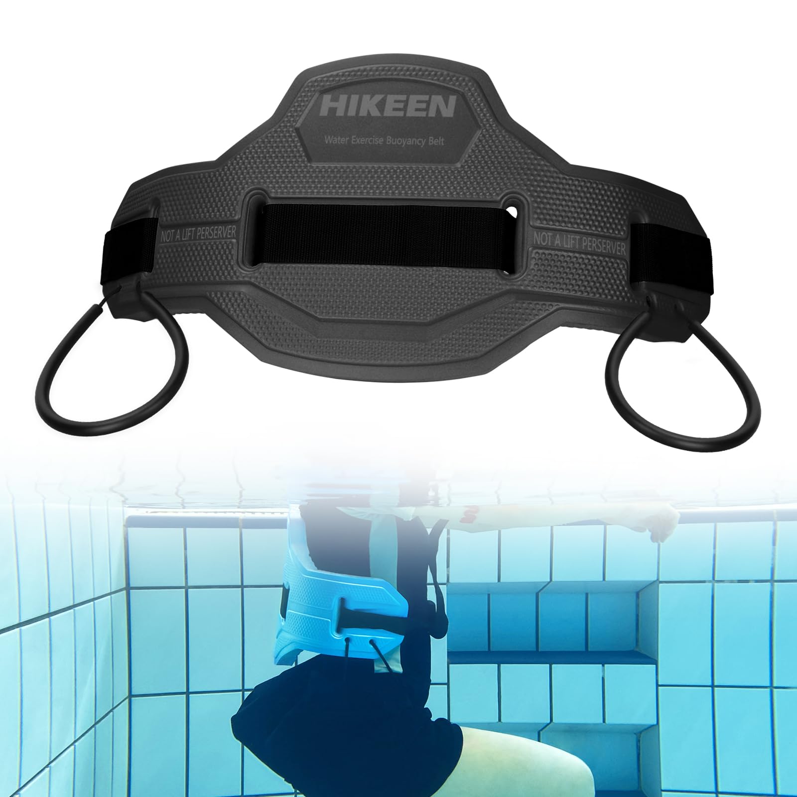 Flotation belt for online pool running