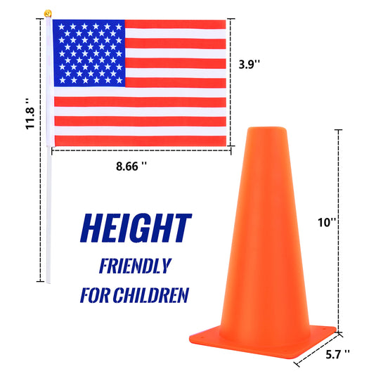 Hikeen 10 Packs Cones Sports