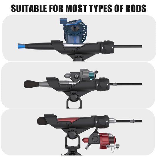Fishing Rod Holders for Boat, Rail Mount