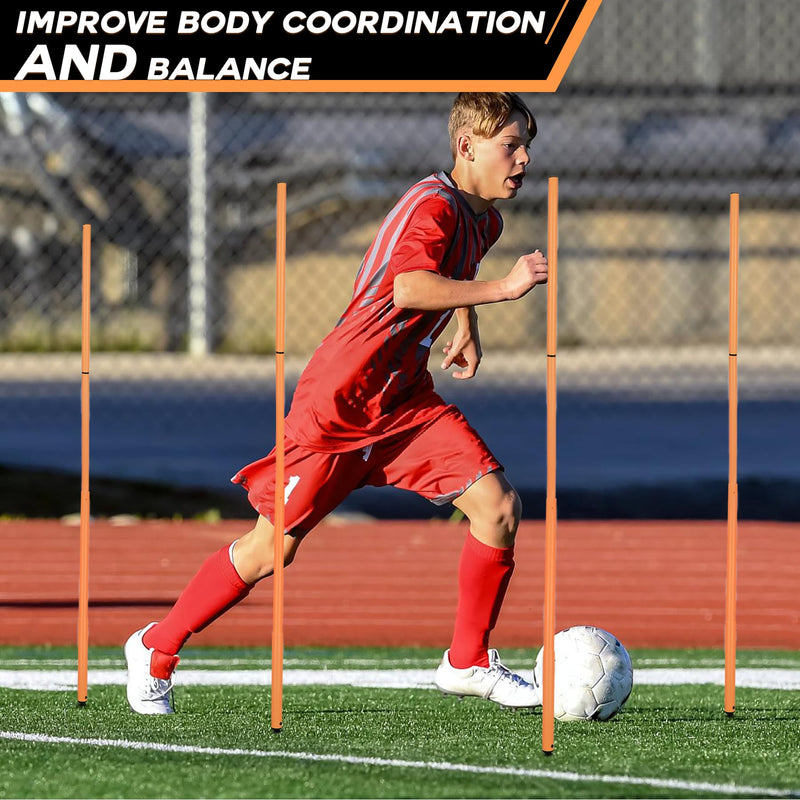 Load image into Gallery viewer, Hikeen Removable Soccer Agility Training Poles