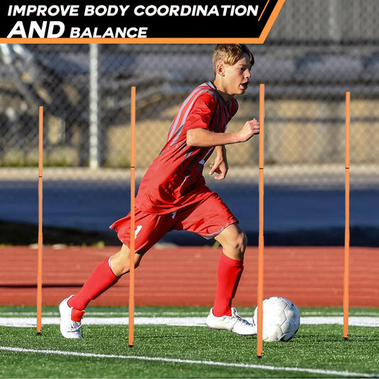 Hikeen Removable Soccer Agility Training Poles