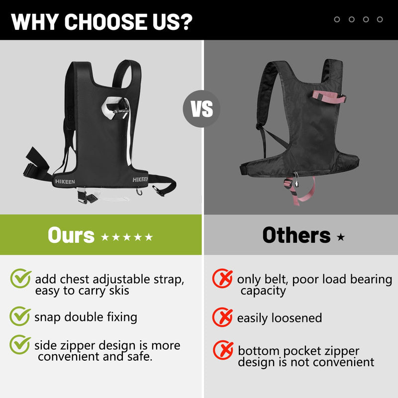 Load image into Gallery viewer, Hikeen Ski Carrier Harness for Skis & Poles
