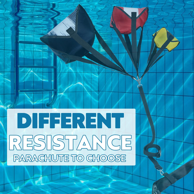 Chargez l'image dans la visionneuse de la galerie, Hikeen Adult Swim Parachute Set with 3 Parachutes & Adjustable Belt