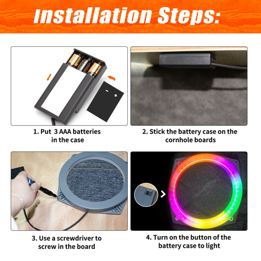 Cornhole Lights Set of 2