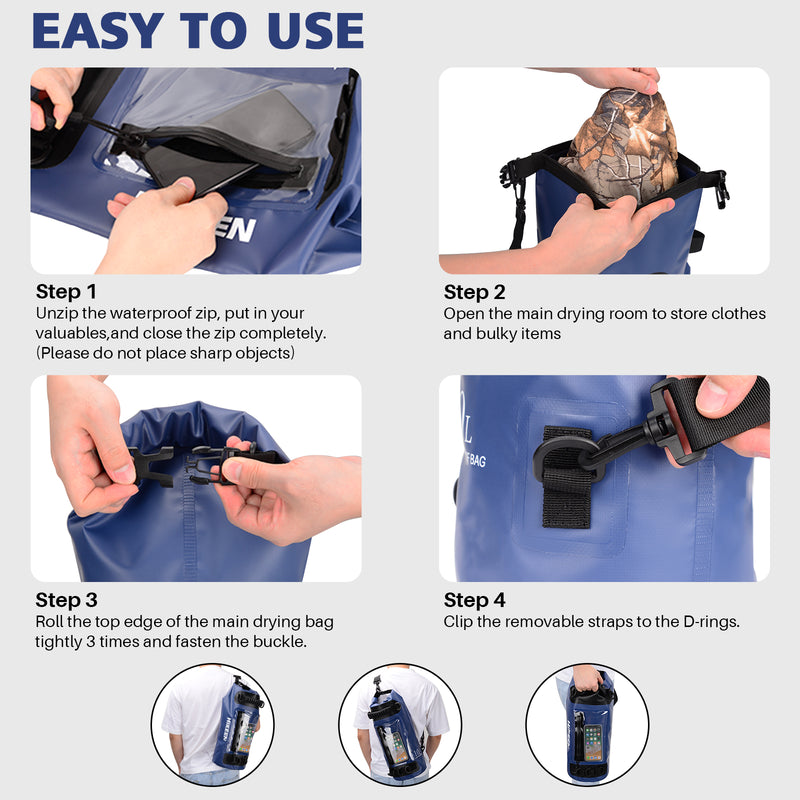 Load image into Gallery viewer, Hikeen IPX68 Waterproof Dry Bag
