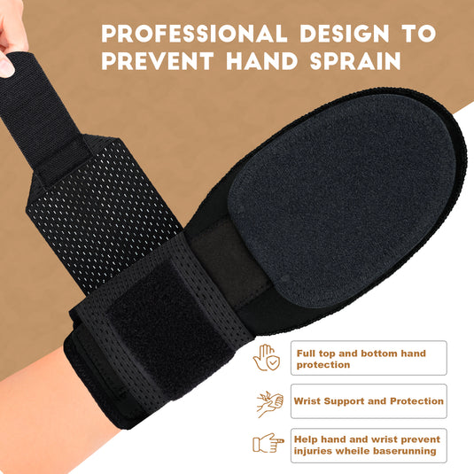 QLAEN Baseball Sliding Mitt - Baserunning Hand Protection For Youth & Adult Players