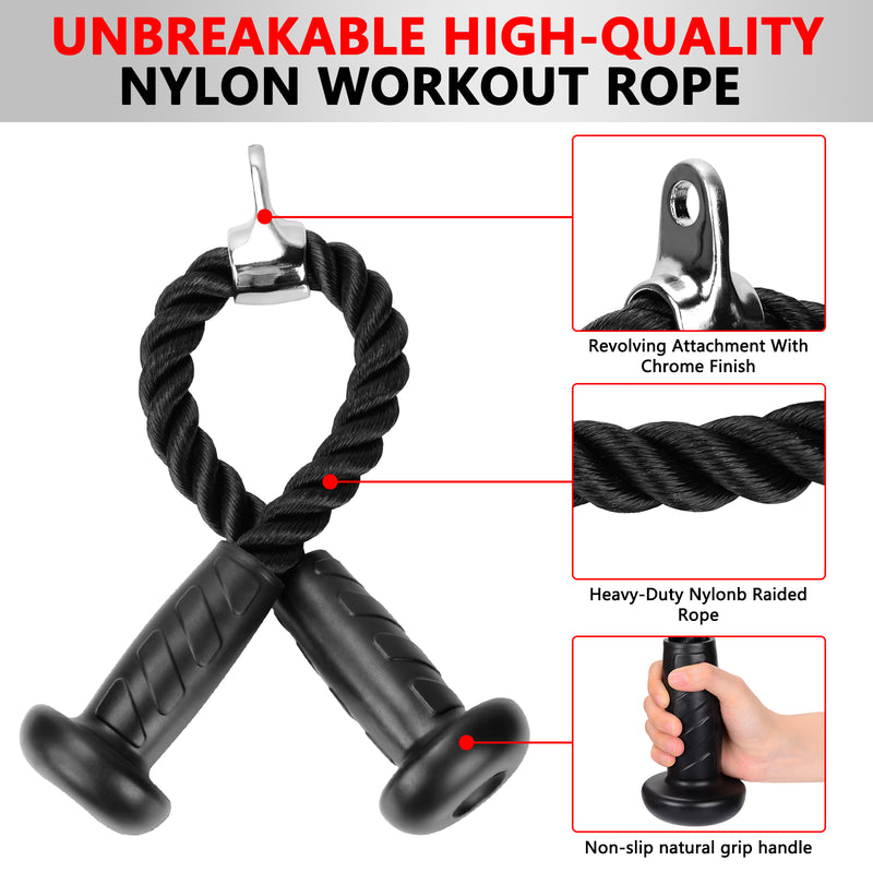 Load image into Gallery viewer, Hikeen Ergonomic Tricep Rope
