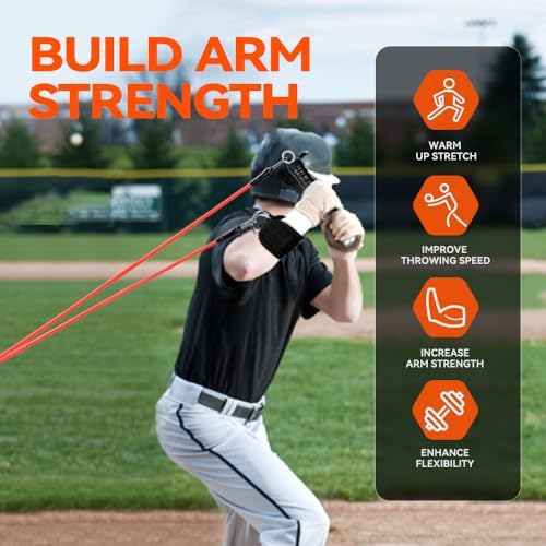 Hikeen 50 LBS Baseball Pitching Resistance Bands