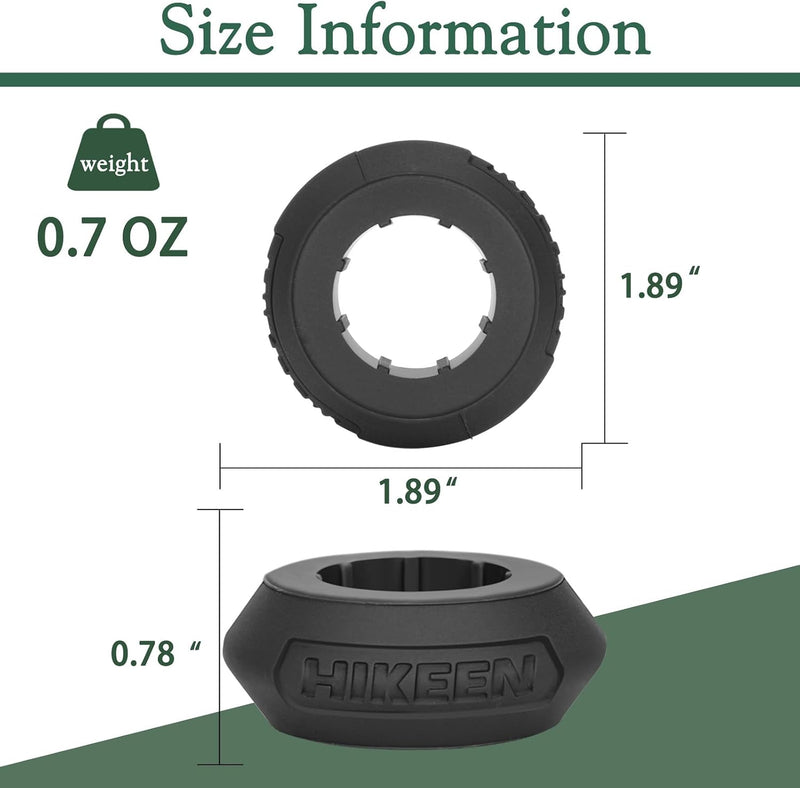 Lataa kuva gallerian katseluohjelmaan Hikeen Baseball Bat Choke-Up Rings &amp; 15oz Swing Weight Set
