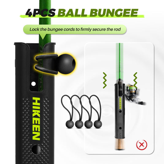 Hikeen 4 Tube Fishing Pole Holders