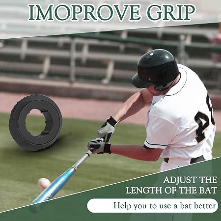 Lataa kuva gallerian katseluohjelmaan Hikeen Baseball Bat Choke-Up Rings &amp; 15oz Swing Weight Set
