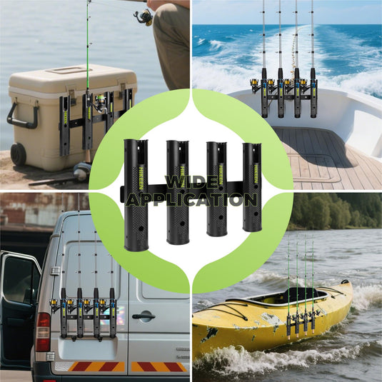 Hikeen 4 Tube Fishing Pole Holders