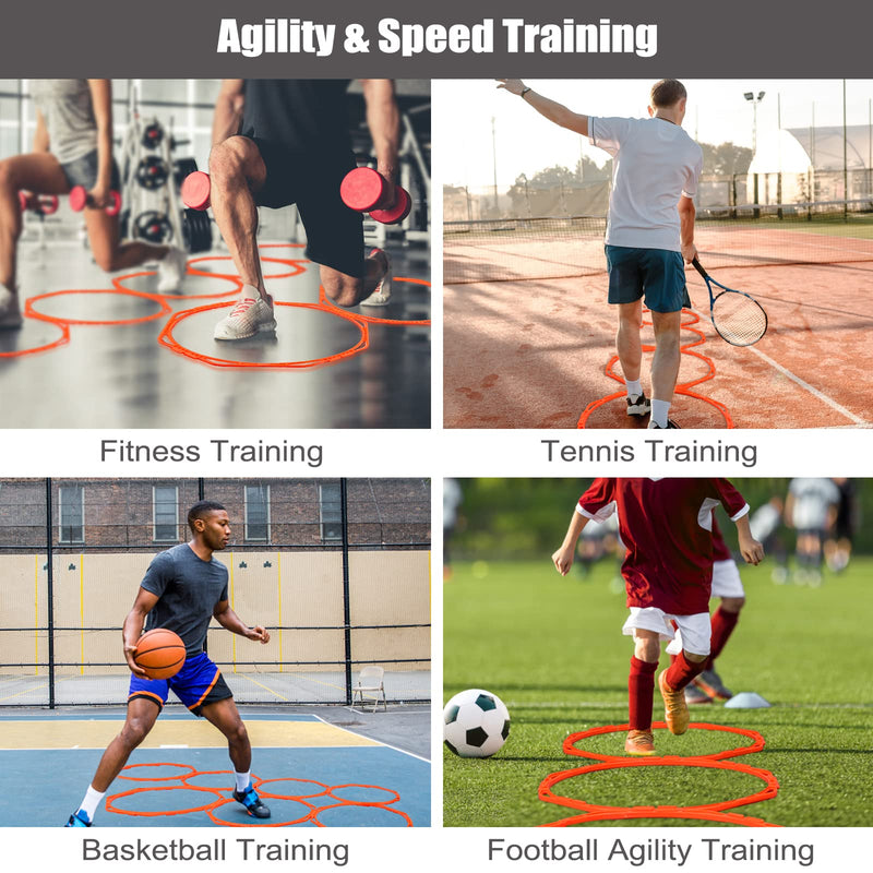 Agility Training Octa Rings [pack Of 6] | Football Training Equipment |  Multi-sport Agility Ring Set | Speed Training Equipment | Sports Equipment  | Fruugo BH