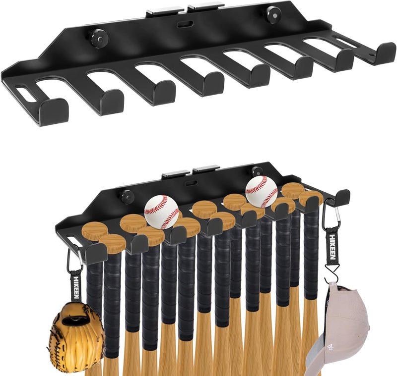 Lataa kuva gallerian katseluohjelmaan Hikeen Baseball &amp; Softball Bat Rack | Holds 14 Bats
