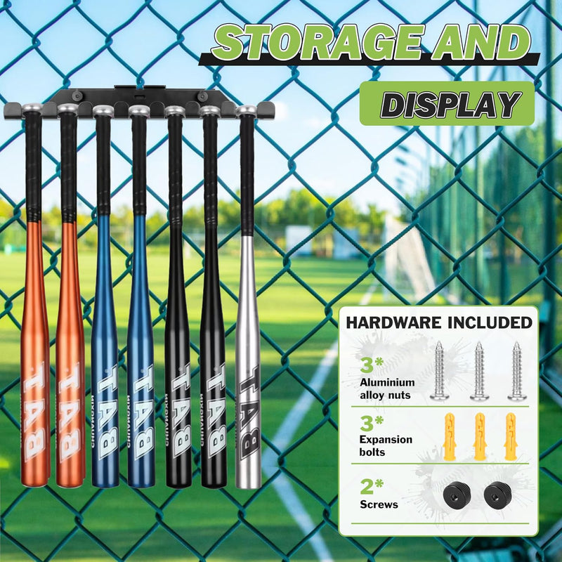 Lataa kuva gallerian katseluohjelmaan Hikeen Baseball &amp; Softball Bat Rack | Holds 14 Bats
