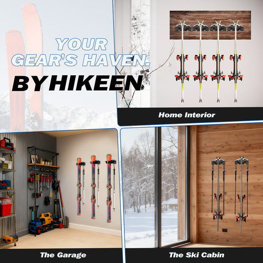 Hikeen Ski & Snowboard Wall Mount