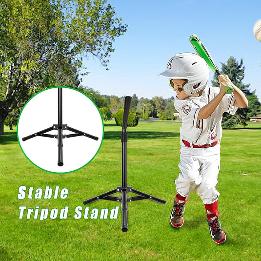 Hikeen Baseball Batting Tee & 2-Pack Wall Mount Set