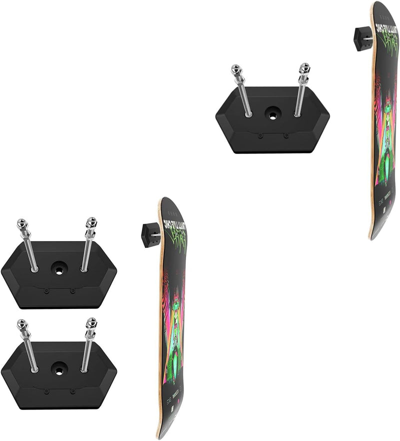 Load image into Gallery viewer, Hikeen Skateboard Wall Mount – Floating Display Rack for 3 Decks
