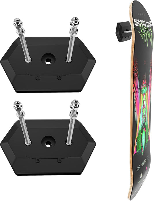 Hikeen Skateboard Wall Mount – Floating Display Rack for 3 Decks