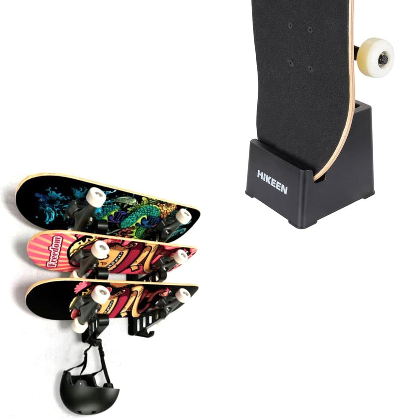 Chargez l'image dans la visionneuse de la galerie, Hikeen Skateboard Wall Mount – Durable ABS Holder, 10" x 10" x 10"

