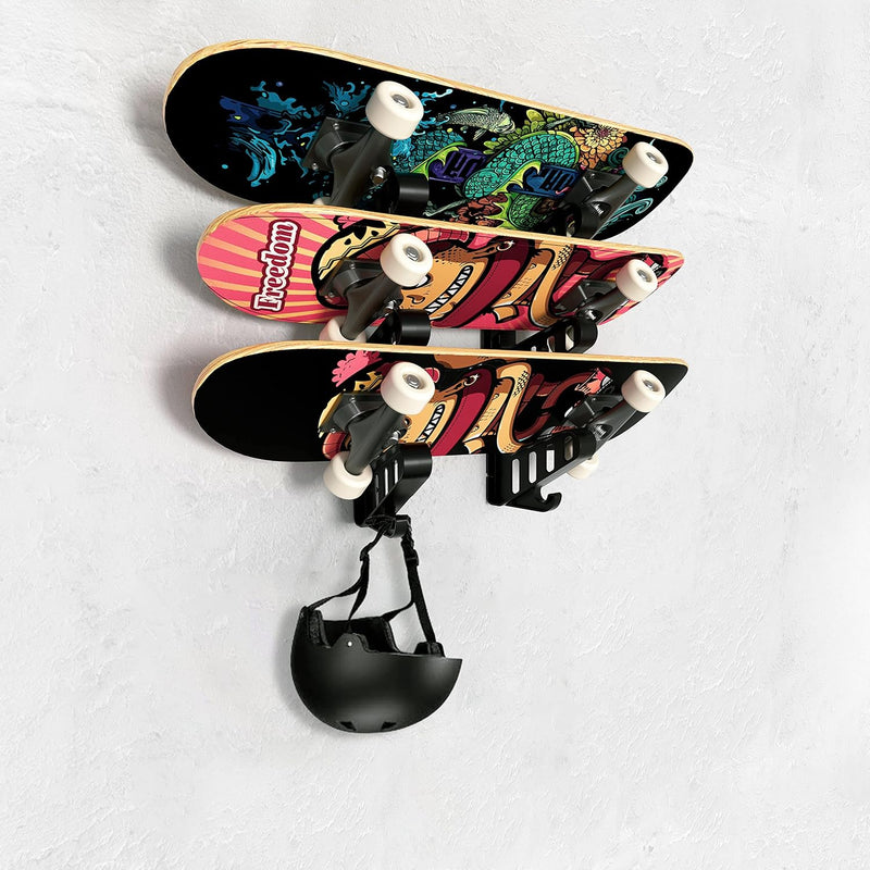Chargez l'image dans la visionneuse de la galerie, Hikeen Skateboard Wall Mount – Durable ABS Holder, 10" x 10" x 10"
