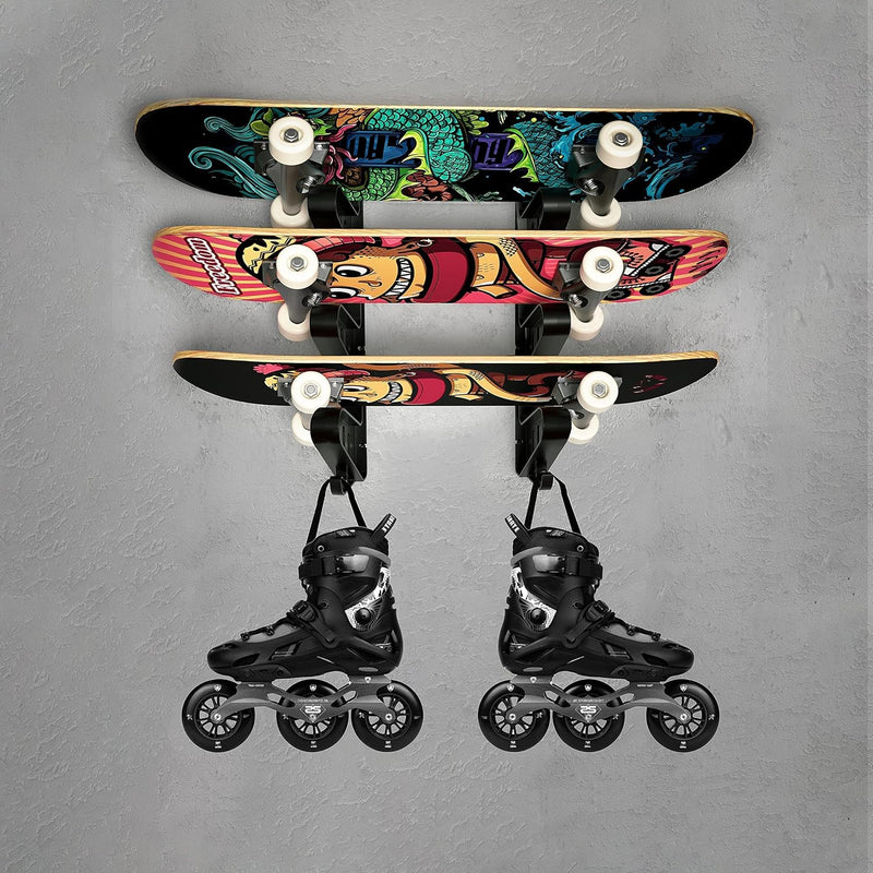 Chargez l'image dans la visionneuse de la galerie, Hikeen Skateboard Wall Mount – Durable ABS Holder, 10" x 10" x 10"
