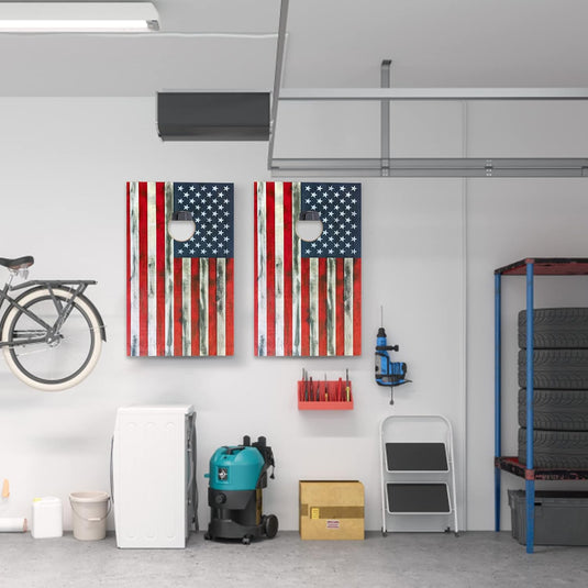 Hikeen Cornhole Board Wall Mounts – Set of 2, Game Board Storage Hooks