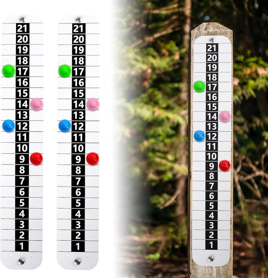 Hikeen Vertical Metal Cornhole Scoreboard – Magnetic 2-Pack