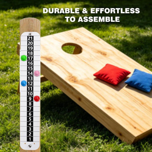 Hikeen Vertical Metal Cornhole Scoreboard – Magnetic 2-Pack