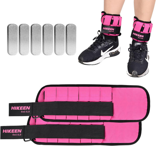 Hikeen Adjustable Ankle Weights – 1 Pair