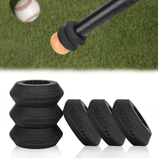 Hikeen Baseball Bat Choke-Up Rings & 15oz Swing Weight Set
