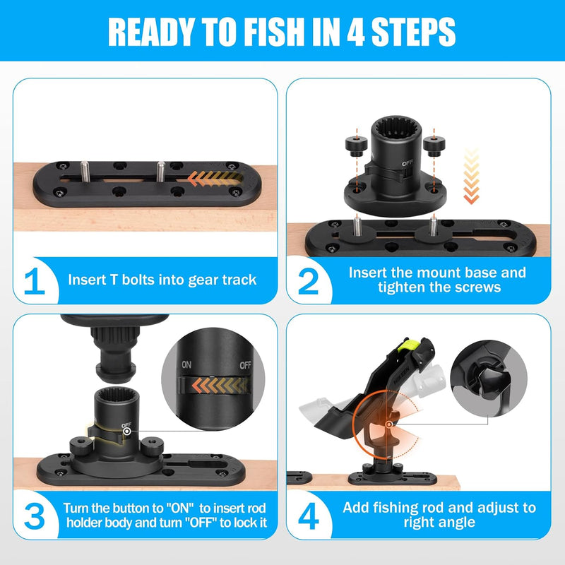Load image into Gallery viewer, Hikeen Kayak Fishing Rod Holder
