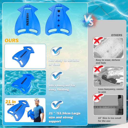 Hikeen Adult Swim Kickboard – Large HDPE Training Board
