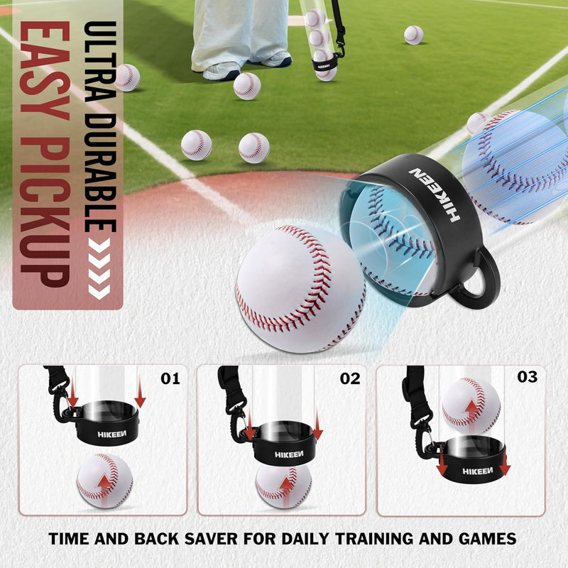 Load image into Gallery viewer, Hikeen Baseball Ball Pickup Tube with Shoulder Strap

