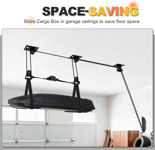 Hikeen Garage Ceiling Hoist for Cargo Boxes