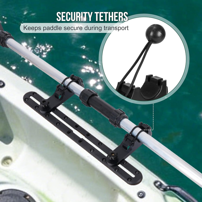 Lataa kuva gallerian katseluohjelmaan Hikeen Kayak Paddle &amp; Fishing Rod Holder – Track Mount for Canoe &amp; Paddle Board
