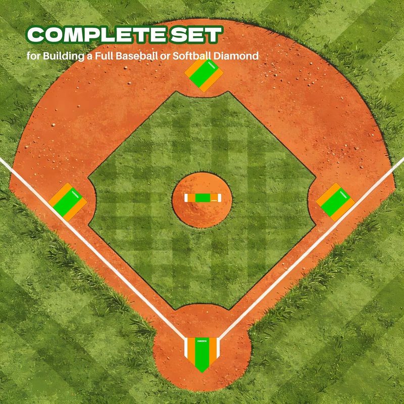 Chargez l'image dans la visionneuse de la galerie, Hikeen 5-Piece Throw Down Baseball &amp; Softball Base Set
