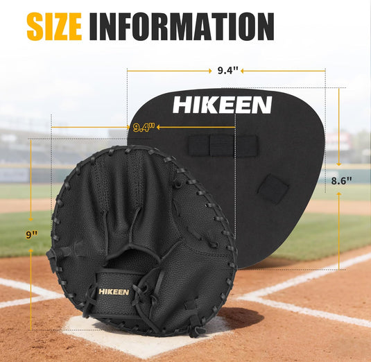 Hikeen 2-Piece Pancake Training Glove Set for Baseball & Softball