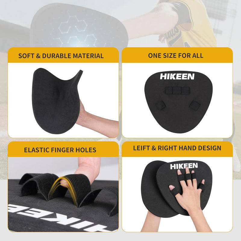 Lataa kuva gallerian katseluohjelmaan Hikeen 2-Piece Pancake Training Glove Set for Baseball &amp; Softball
