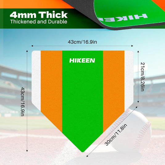 Hikeen 17" Baseball & Softball Home Plate for Practice