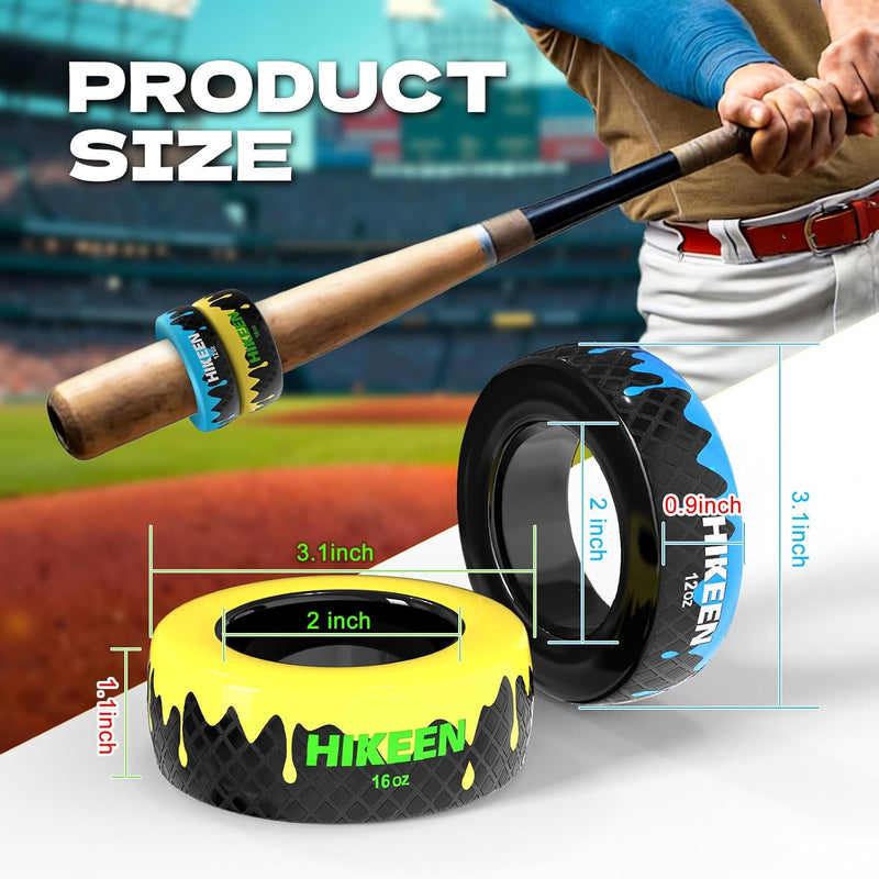Chargez l'image dans la visionneuse de la galerie, Baseball Bat Weight Donut for Swing Training | 12oz &amp; 16oz Heavy Bat Warm-Up Trainer

