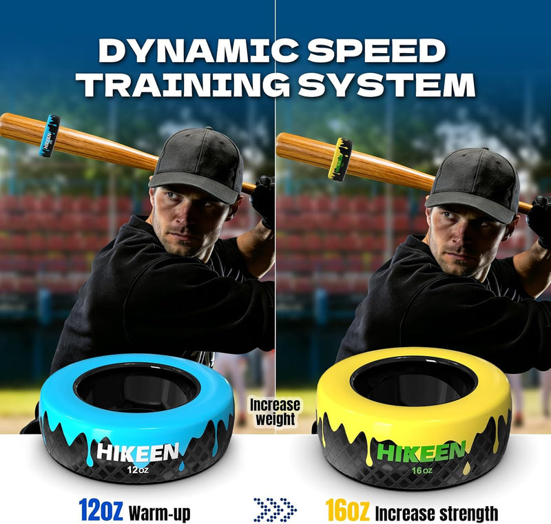 Chargez l'image dans la visionneuse de la galerie, Baseball Bat Weight Donut for Swing Training | 12oz &amp; 16oz Heavy Bat Warm-Up Trainer
