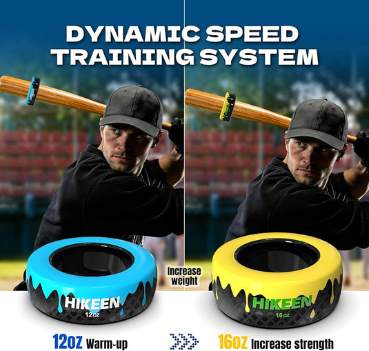 Baseball Bat Weight Donut for Swing Training | 12oz & 16oz Heavy Bat Warm-Up Trainer